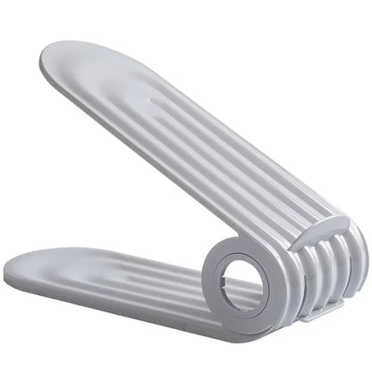 Shoe Slots Organizer, Adjustable Stacker Storage Space Saver, Double Deck Holder for Closet Organization Shoes Racks