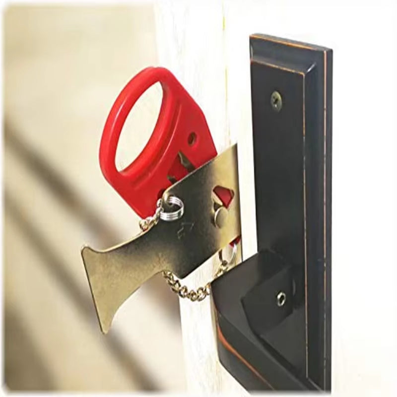 1Pc Portable Travel Safety Door Lock, Suitable for Travelers and Families, Universal Sleep Safety Portable Travel Door Lock