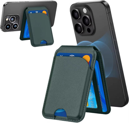 Magnetic Wallet Phone Stand for Iphone17 16 15 14 Lightweight Magsafe Phone Card Stand Leather Magnetic Card Holder