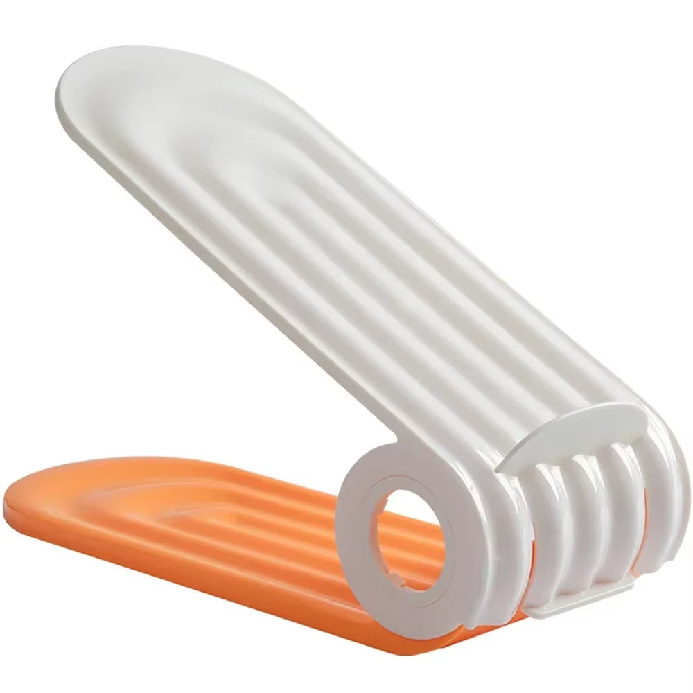 Shoe Slots Organizer, Adjustable Stacker Storage Space Saver, Double Deck Holder for Closet Organization Shoes Racks