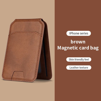 Luxury for Magsafe Magnetic Leather Wallet Holder Case for Iphone 16 15 14 13 12 Pro Max Card Holder Phone Bag Cover Accessories