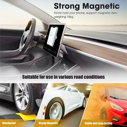 Car Mount Mobile Phone Holder Magnetic Black Technology Universal Adsorption Bracket for Iphone Samsung Vacuum Adsorption Stable