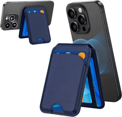 Magnetic Wallet Phone Stand for Iphone17 16 15 14 Lightweight Magsafe Phone Card Stand Leather Magnetic Card Holder